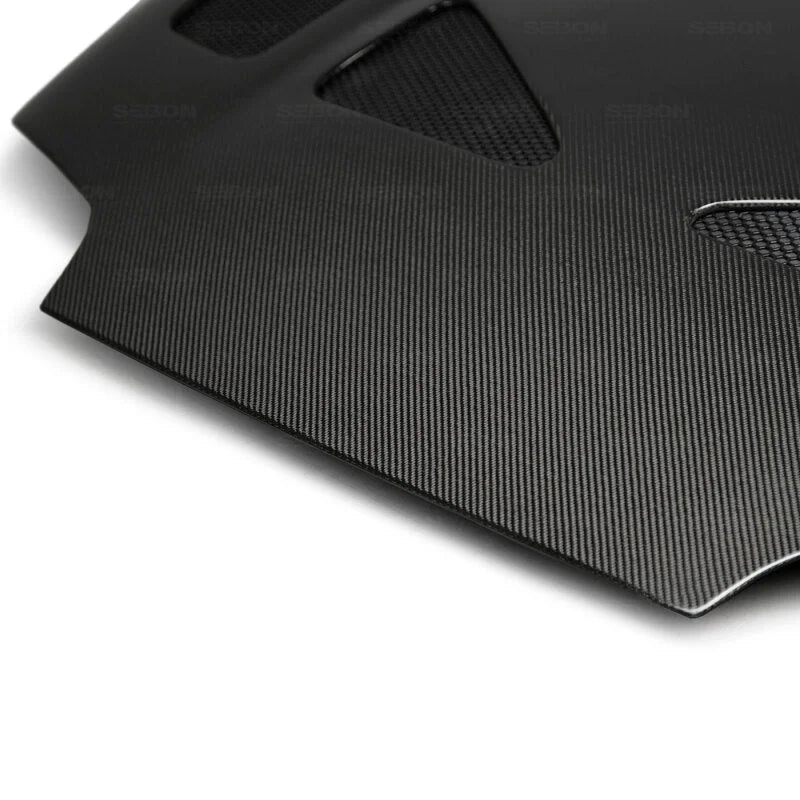Seibon 93-98 Toyota Supra (JZA80L) TR Style Carbon Fiber Hood - Additional View 5