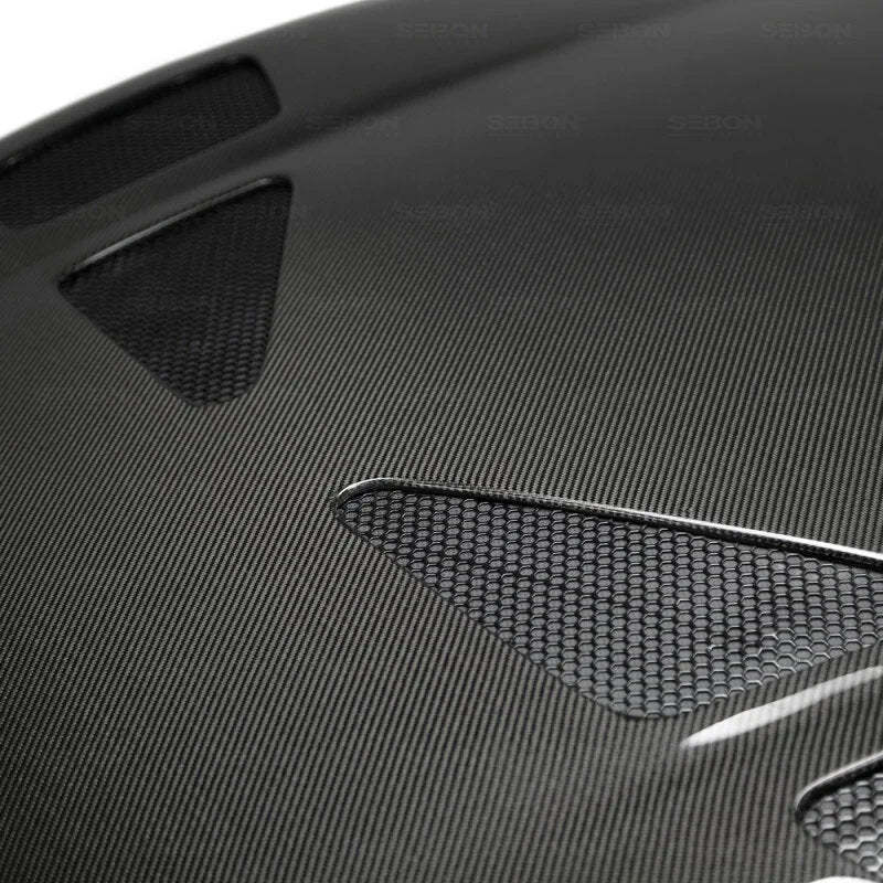 Seibon 93-98 Toyota Supra (JZA80L) TR Style Carbon Fiber Hood - Additional View 7
