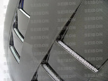 Load image into Gallery viewer, Seibon 93-98 Toyota Supra (JZA80L) TS Style Carbon Fiber Hood - Side View