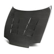 Load image into Gallery viewer, Seibon 93-98 Toyota Supra (JZA80L) TS Style Carbon Fiber Hood - Back View