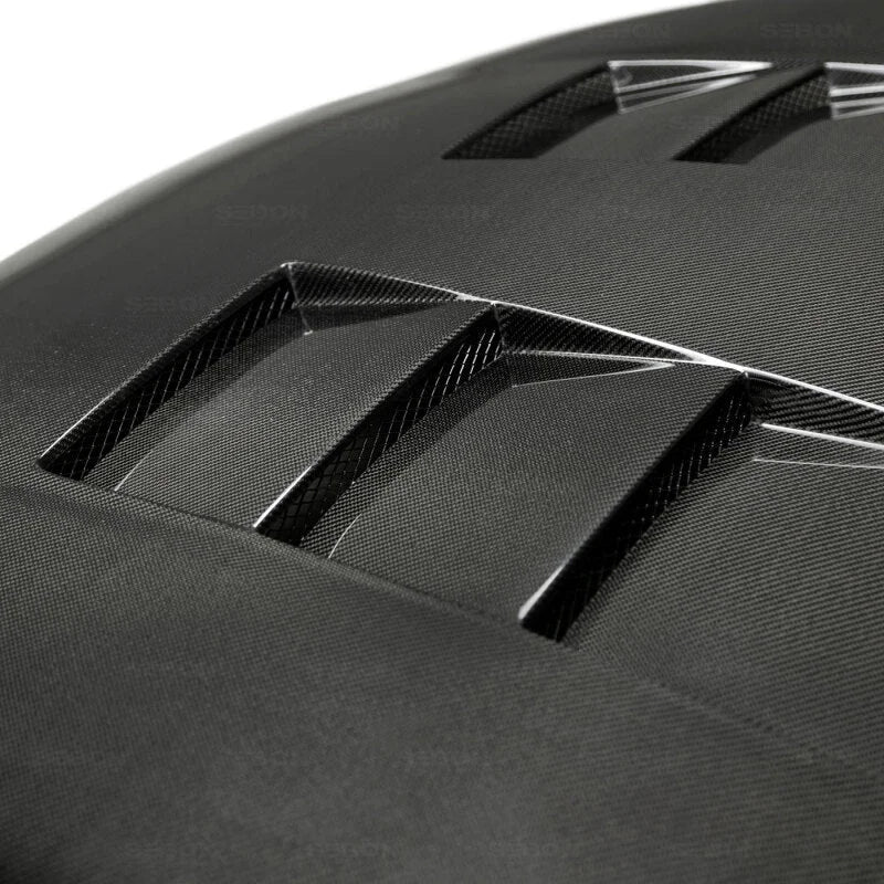 Seibon 93-98 Toyota Supra (JZA80L) TS Style Carbon Fiber Hood - Additional View 8