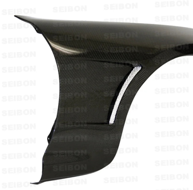 Seibon 93-98 Toyota Supra OEM-Style Carbon Fiber Fenders (Pair) - Back View