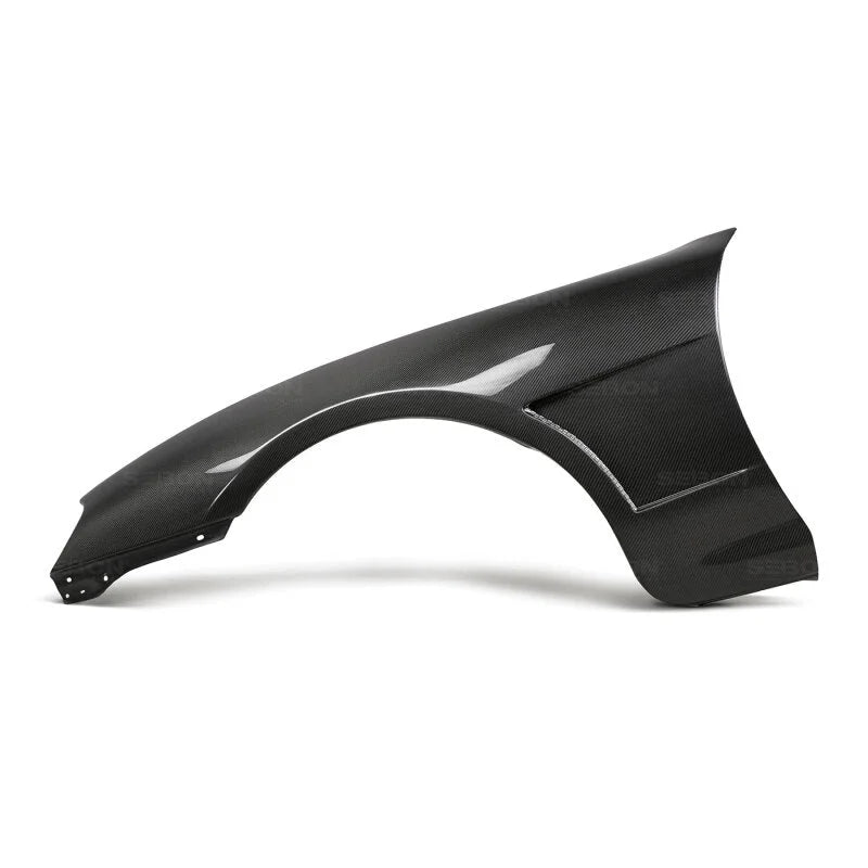 Seibon 93-98 Toyota Supra TV-Style Carbon Fiber Fenders (Pair) - Back View
