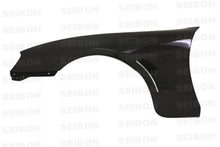 Load image into Gallery viewer, Seibon 93-98 Toyota Supra TV-Style Carbon Fiber Fenders (Pair) - Installation View