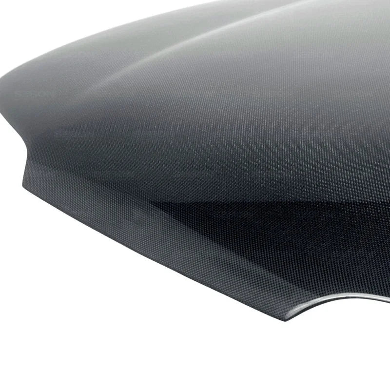 Seibon 94-01 Acura Integra JDM Type-R OEM Carbon Fiber Hood - Side View