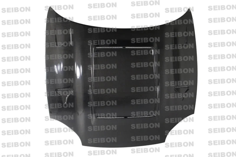 Seibon 94-98 Mitsubishi 3000GT DVII Carbon Fiber Hood - Side View