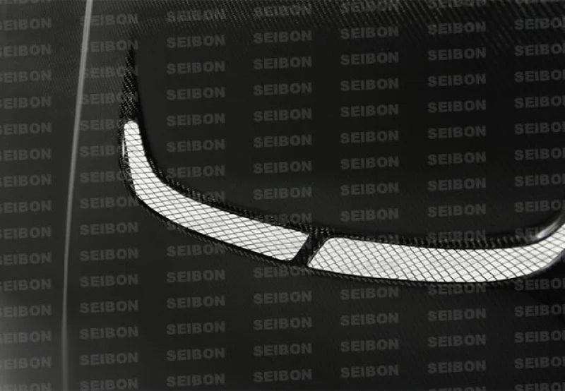Seibon 95-96 Nissan Skyline R33 GT-R (BCNR33) JU-Style Carbon Fiber Hood - Side View