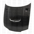Load image into Gallery viewer, Seibon 95-96 Nissan Skyline R33 GT-R (BCNR33) JU-Style Carbon Fiber Hood - Detail View