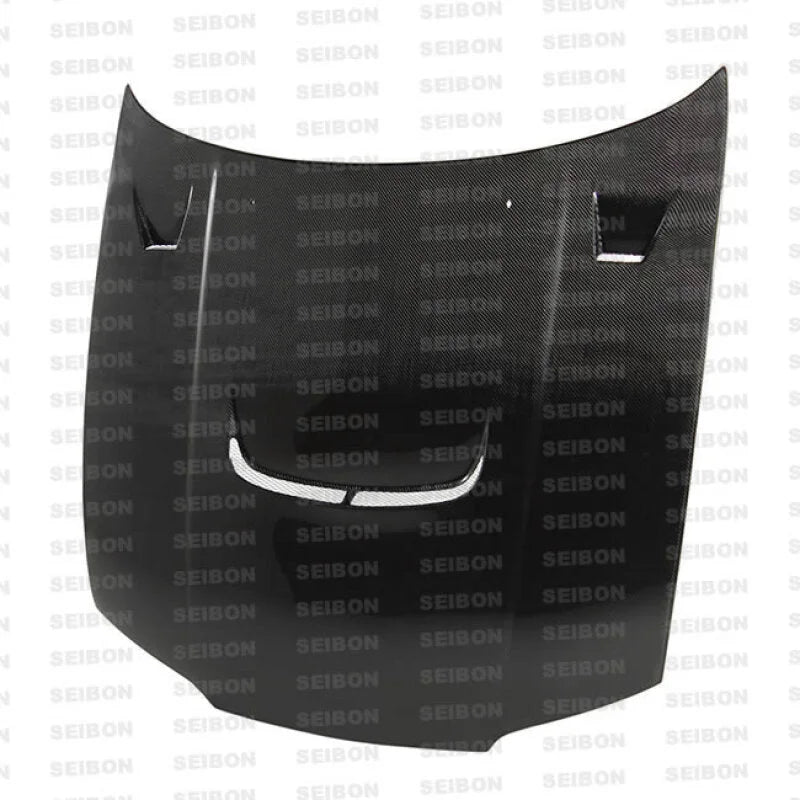 Seibon 95-96 Nissan Skyline R33 GT-R (BCNR33) JU-Style Carbon Fiber Hood - Detail View