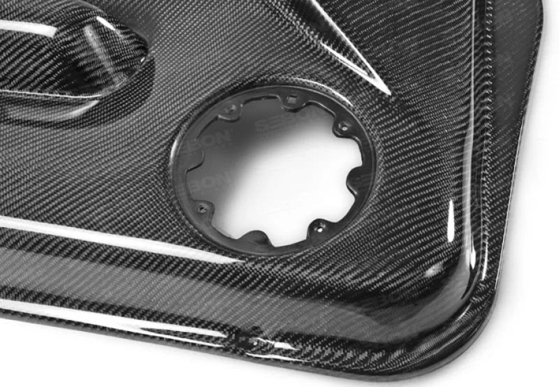 Seibon 95-98 Nissan 240SX OEM-Style Carbon Fiber Door Panels (Pair) - Installation View