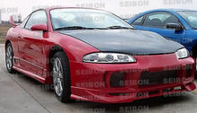 Load image into Gallery viewer, Seibon 95-99 Mitsubishi Eclipse OEM Carbon Fiber Hood - Side View