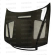 Load image into Gallery viewer, Seibon 96-01 Audi A4 ER Carbon Fiber Hood - Main Product View