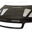 Load image into Gallery viewer, Seibon 96-01 Audi A4 ER Carbon Fiber Hood - Side View