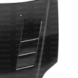 Load image into Gallery viewer, Seibon 96-98 Honda Civic (EM1/EJ6/EJ7/EJ8/EK9) TS Style Carbon Fiber Hood - Installation View