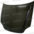 Load image into Gallery viewer, Seibon 96-98 Honda Civic OEM Carbon Fiber Hood - Side View
