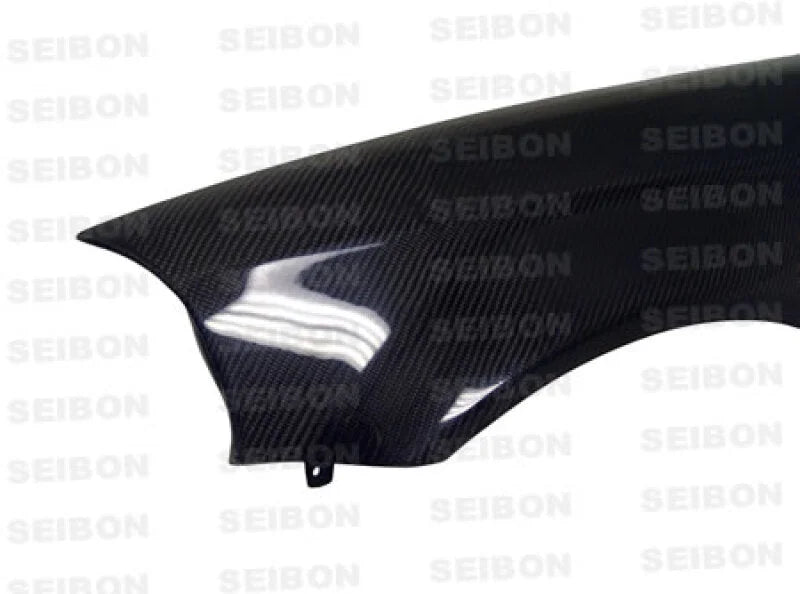 Seibon 96-98 Honda Civic OEM Style Carbon Fiber Fenders - Detail View