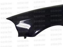 Load image into Gallery viewer, Seibon 96-98 Honda Civic OEM Style Carbon Fiber Fenders - Detail View