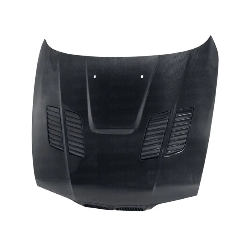 Seibon 97-03 BMW 5 Series 4Dr (E39) GTR-Style Carbon Fiber Hood - Main Product View