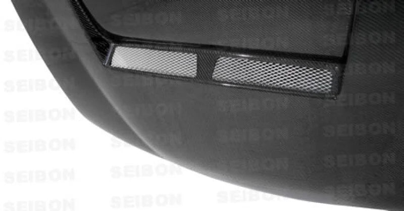 Seibon 97-98 Nissan 240SX/Silvia TA-Style Carbon Fiber Hood - Detail View