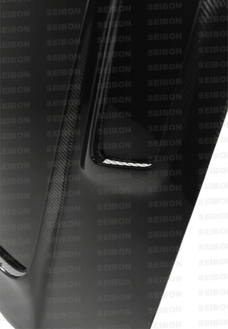 Seibon 97-98 Nissan Skyline TT-Style Carbon Fiber Hood - Side View