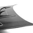 Load image into Gallery viewer, Seibon 98-01 Subaru Impreza/WRX/STI (GC6/8) CW-Style Carbon Fiber Hood - Installation View