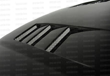 Load image into Gallery viewer, Seibon 99-00 Honda Civic (EM1/EJ6/7/8/EK9) TS-Style Carbon Fiber Hood - Main Product View