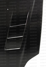 Load image into Gallery viewer, Seibon 99-00 Honda Civic (EM1/EJ6/7/8/EK9) TS-Style Carbon Fiber Hood - Installation View
