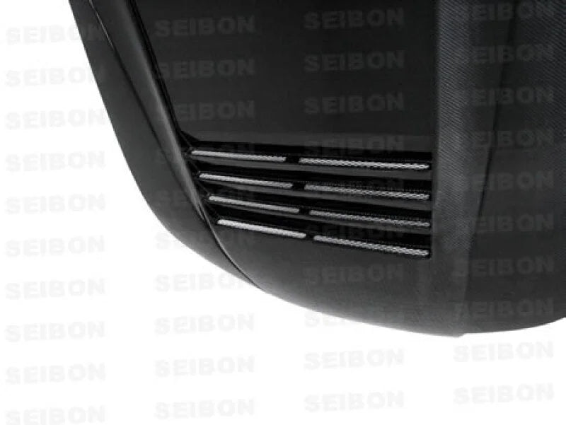 Seibon 99-01 Nissan S15 DS-Style Carbon Fiber Hood - Side View