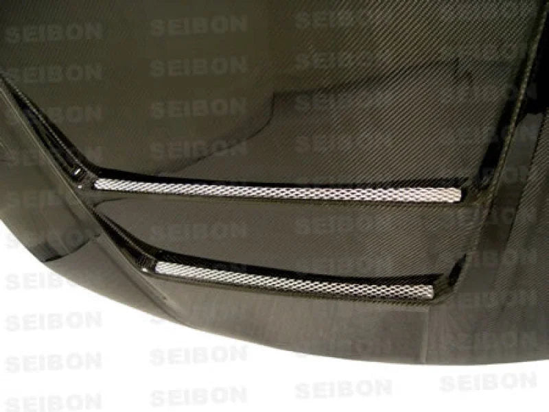 Seibon 99-01 Nissan S15 DV IICarbon Fiber Hood - Side View