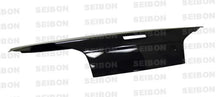 Load image into Gallery viewer, Seibon 99-01 Nissan Skyline R34 OEM Carbon Fiber Trunk Lid - Side View