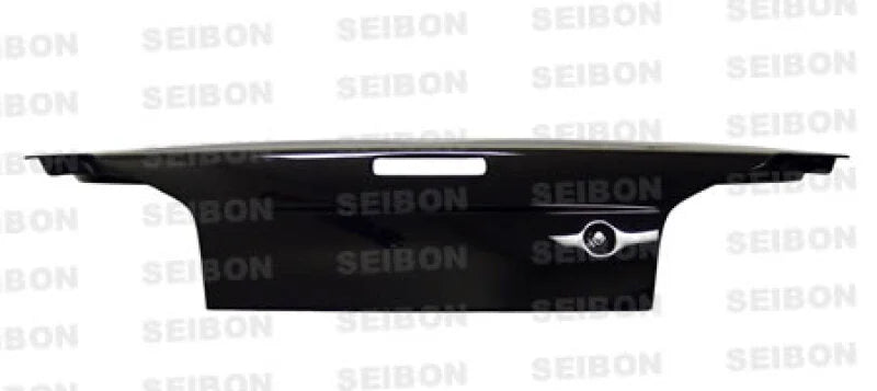 Seibon 99-01 Nissan Skyline R34 OEM Carbon Fiber Trunk Lid - Detail View