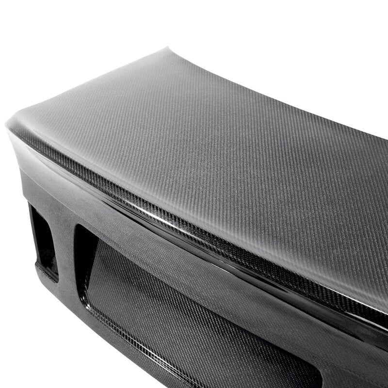 Seibon 99-04 BMW 3 Series 2DR E46 CSL Carbon Fiber Trunk Lid - Back View