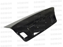 Load image into Gallery viewer, Seibon 99-04 BMW 3 Series 4DR E46 CSL Style Carbon Fiber Trunk Lid and Hatch - Side View