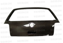 Load image into Gallery viewer, Seibon 99-04 Volkswagen Golf IV OEM Style Carbon Fiber Trunk Lid - Side View