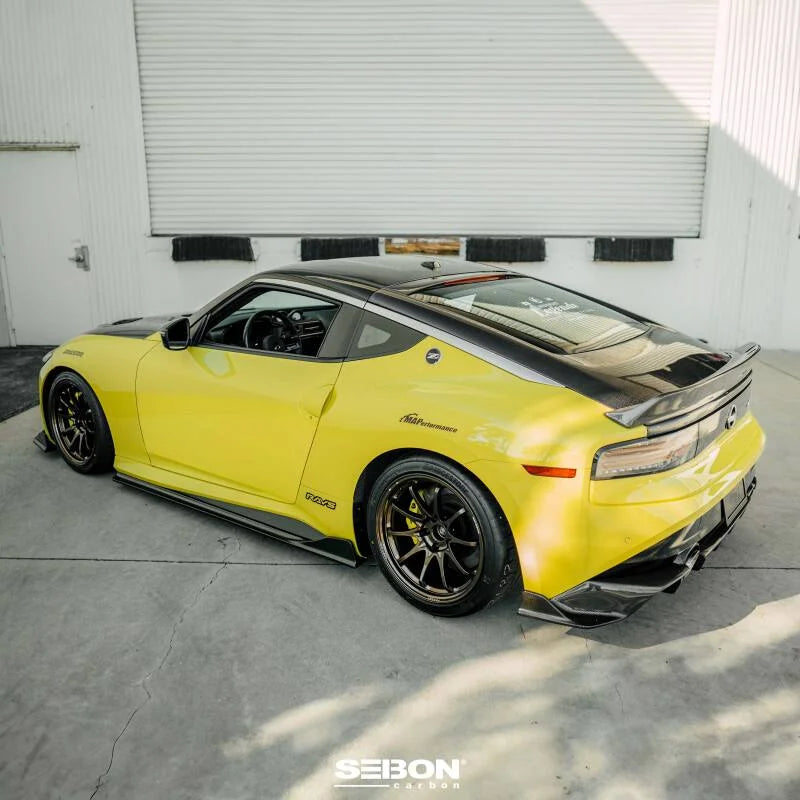 Seibon OEM-Style Carbon Fiber Trunk Lid for 2023 Nissan Z - Side View