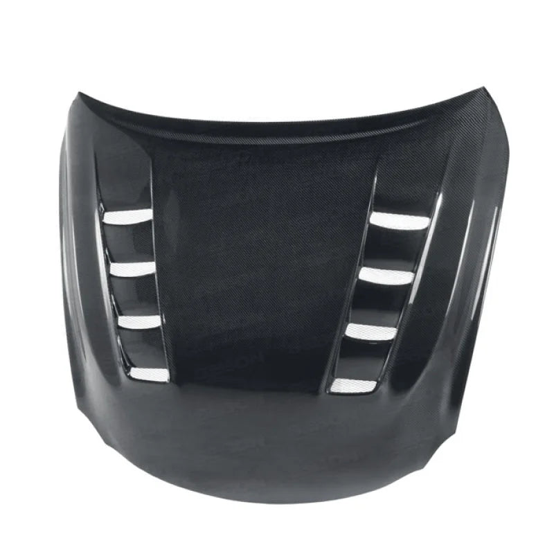 Seibon TSII Style Carbon Fiber Hood fits 2008-2010 Lexus IS F USE20L - Side View