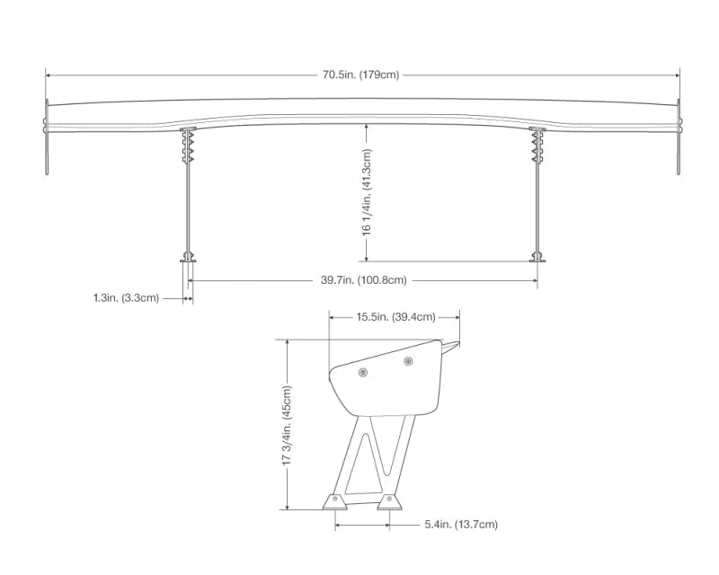 Seibon Universal (70.5in Wide) GT Carbon Fiber Rear Spoiler - Additional View 8