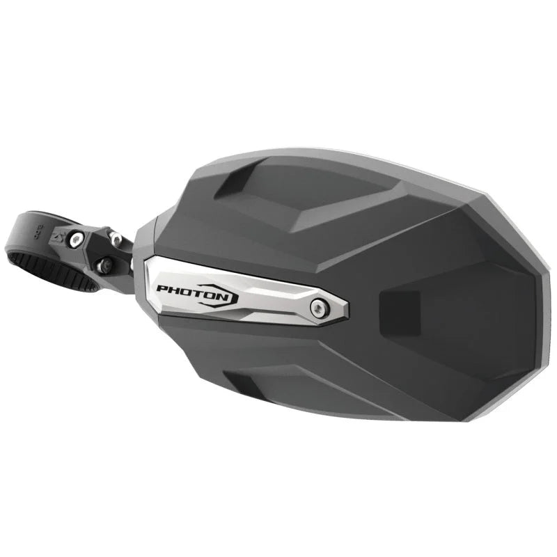 Seizmik 01+ A Cat/ Hon/JD/ Kaw/ Pol/ Suz/ Yam Photon Sideview Mirror 1.75 in.w/Cast Alum Body/Bezel