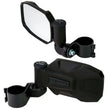 Load image into Gallery viewer, Seizmik 01+ A Cat/ Hon/JD/ Kaw/ Pol/ Suz/ Yam Strike ABS Sideview Mirror pr. - 1.75 in. Clamp - Back View