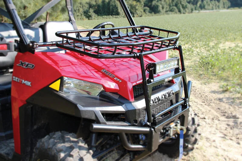 Seizmik 13+ Polaris 500-900 Ranger/XP/Crew Hood Rack - Black