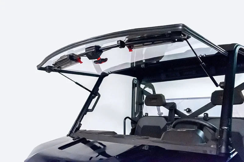 Seizmik 13+ Polaris Ranger 900/1000 XP/Crew Full-Size Pro-fit Windshield Flip Up Vent - Back View