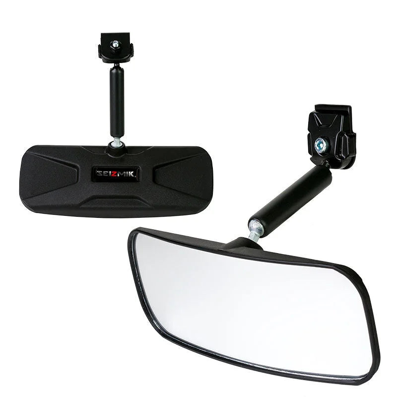 Seizmik 13+ Polaris Ranger Rearview Auto Style Steel Clamp Pro-fit - Installation View