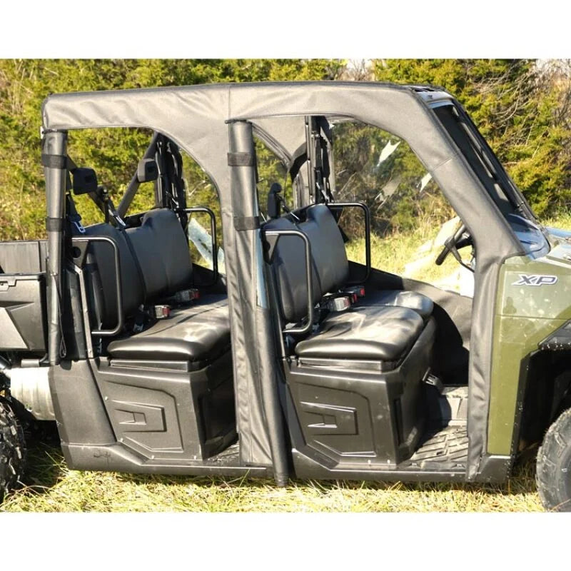 Seizmik 14-19 Polaris 1000 Ranger XP Crew Soft Doors w/ Zippers Kit - Side View