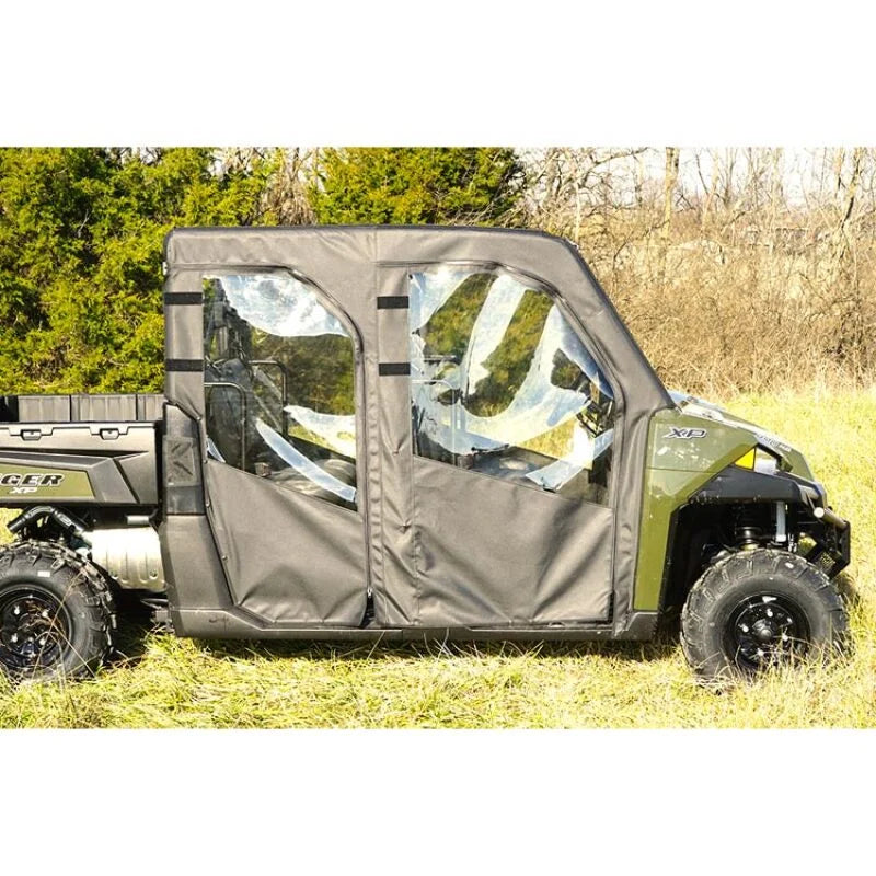 Seizmik 14-19 Polaris 1000 Ranger XP Crew Soft Doors w/ Zippers Kit - Detail View