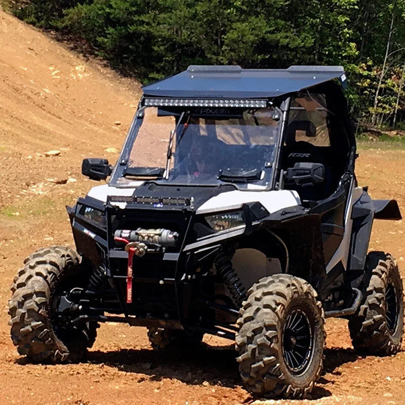 Seizmik 14-20 Polaris RZR 900-1000/S/XP/4/Trail Windshield Versa-Vent - Back View