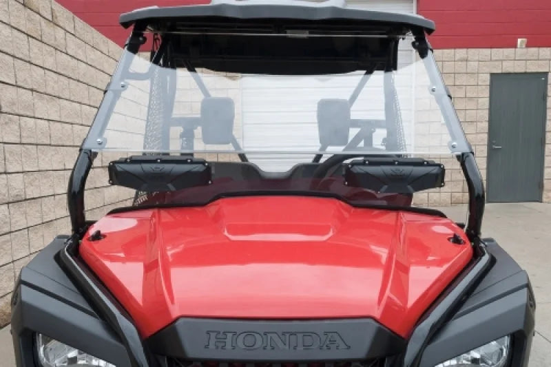 Seizmik 15-23 Honda Pioneer 500/520 Windshield Versa-Vent - Back View
