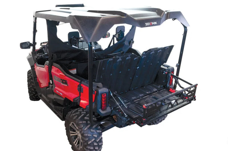 Seizmik 15-23 Honda Pioneer Bed Extender w/Badge - Side View
