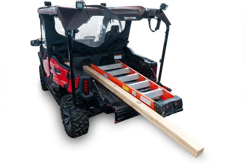 Seizmik 15-23 Honda Pioneer Bed Extender w/Badge - Installation View