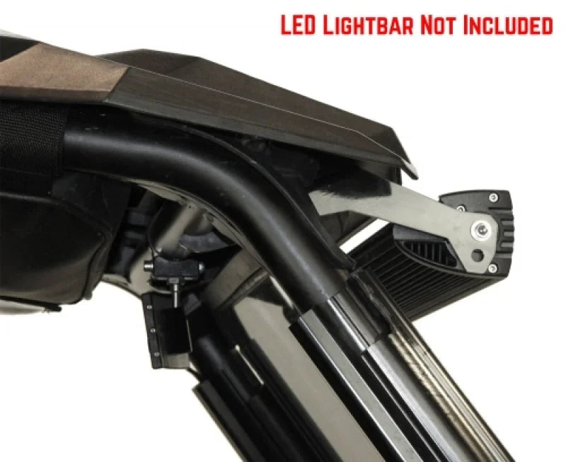 Seizmik 15-23 Polaris RZR 900 S/1000 S /4/Trail/ RZR Turbo S/4/XP Light Bar Mount - Black - Side View
