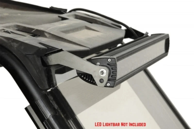 Seizmik 15-23 Polaris RZR 900 S/1000 S /4/Trail/ RZR Turbo S/4/XP Light Bar Mount - Black - Back View